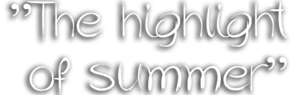 Logo: Text, the highlight of summer