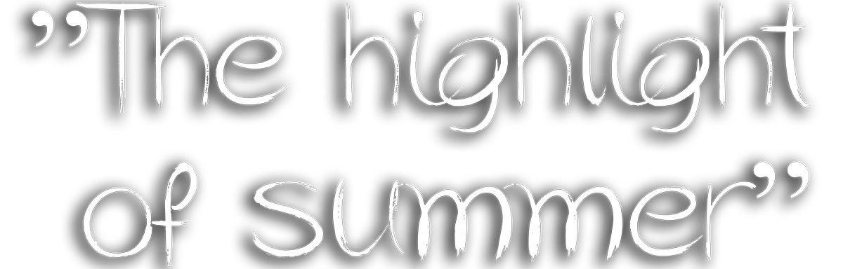 Logo: Text, the highlight of summer