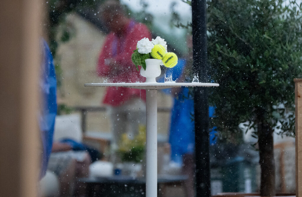 Regn i Båstad - Matcher flyttas till onsdagen